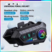 Y10 Bluetooth Motorcycle Helmet Headset Waterproof Noise Reduction Pro WiFi Gift