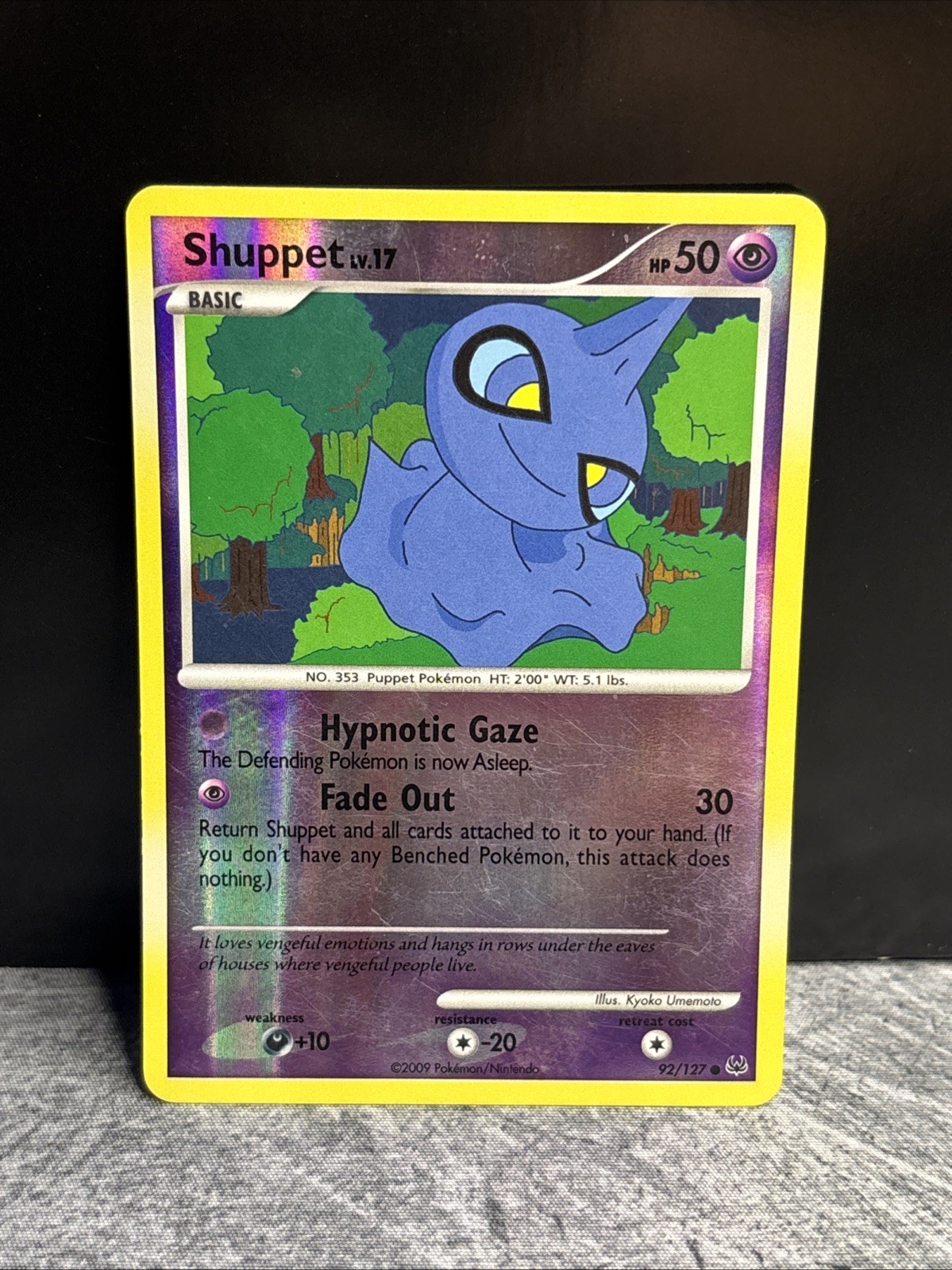 Shuppet #92/127 Reverse Holo Platinum
