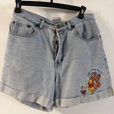 Vintage Disney Mickey Inc. Embroidered Pooh/Tigger/Piglet Jean Shorts. Large