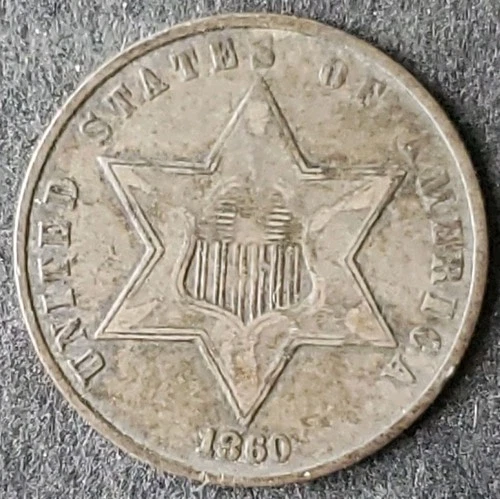 1860-P Three Cent Silver — photo from the most recent tracked eBay sale