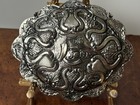 Vintage Big John 900 Silver Tone Hanging Turkish Wedding Mirror Design Floral — photo 4