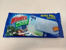 Windex Outdoor Refill Cleaning Pad Windows 1 Pk 2 Pads Discontinued Sealed New
