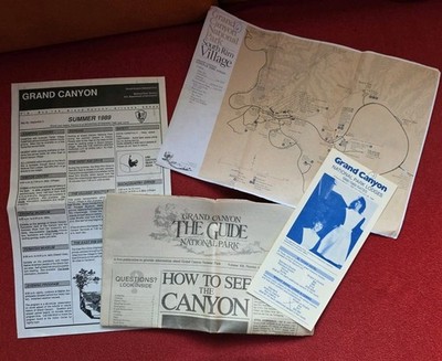 Grand Canyon The Guide May/June 1989, Park Lodges Rates, Info, Karte South Rim