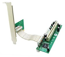 PCI-E Express 1X to PCI 32bits Adapter with 10CM Flex With white Molex power