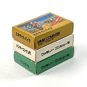 [・Set of 3] Famicom soft type eraser [Excite Bike Donkey Kong JR. Popeye]
