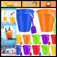 48 Set Beach Sand Buckets  Shovels - Kids Summer Toys, Party Favors, 6 Colors