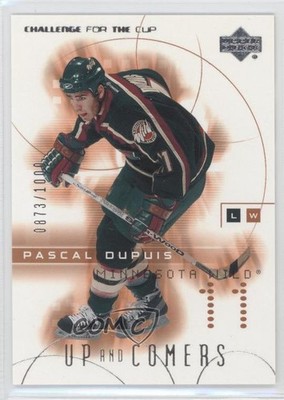 2001 Challenge for the Cup Up and Comers /1000 Pascal Dupuis #110 Rookie RC 0f8
