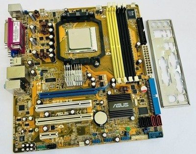 Asus M2A-VM REV. 1.01G Sockel AM2+ Mainboard, AMD Phenom 9500 CPU & I/O Platte