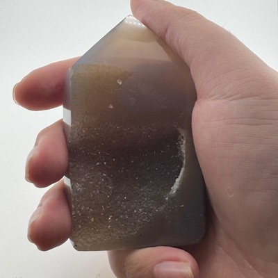 3.6'' Extremely Unique Dendritic Agate Quartz Sugary Druzy Crystal Point