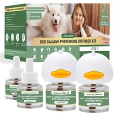 Dog Pheromone Calming Diffuser Kit, Pet Diffuser Kit 2 Plug-in  4 Packs 48m...