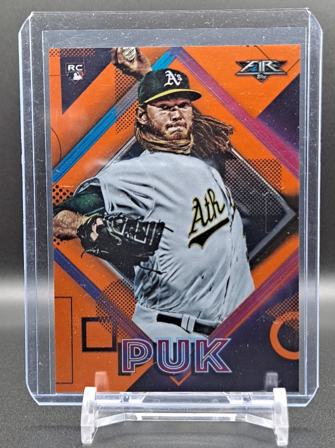 2020 Topps Fire - A.J. Puk #113 Orange /299 (RC)