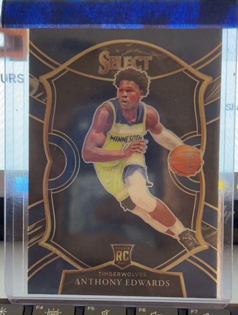 2020-21 Panini Select - Concourse Anthony Edwards #61 Blue Prizm (RC)