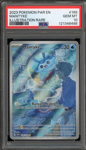 Pokemon Mantyke Paradox Rift Illustration Rare #189 PSA 10 Gem Mint