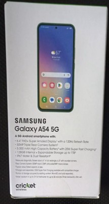Samsung Galaxy A54 5G - 128 GB - Awesome Graphite (Cricket) - BRAND NEW SEALED