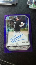 2026 Bowman Mega Box Caleb Bonemer PURPLE MOJO CHROME AUTO /199 White Sox BMA-CB