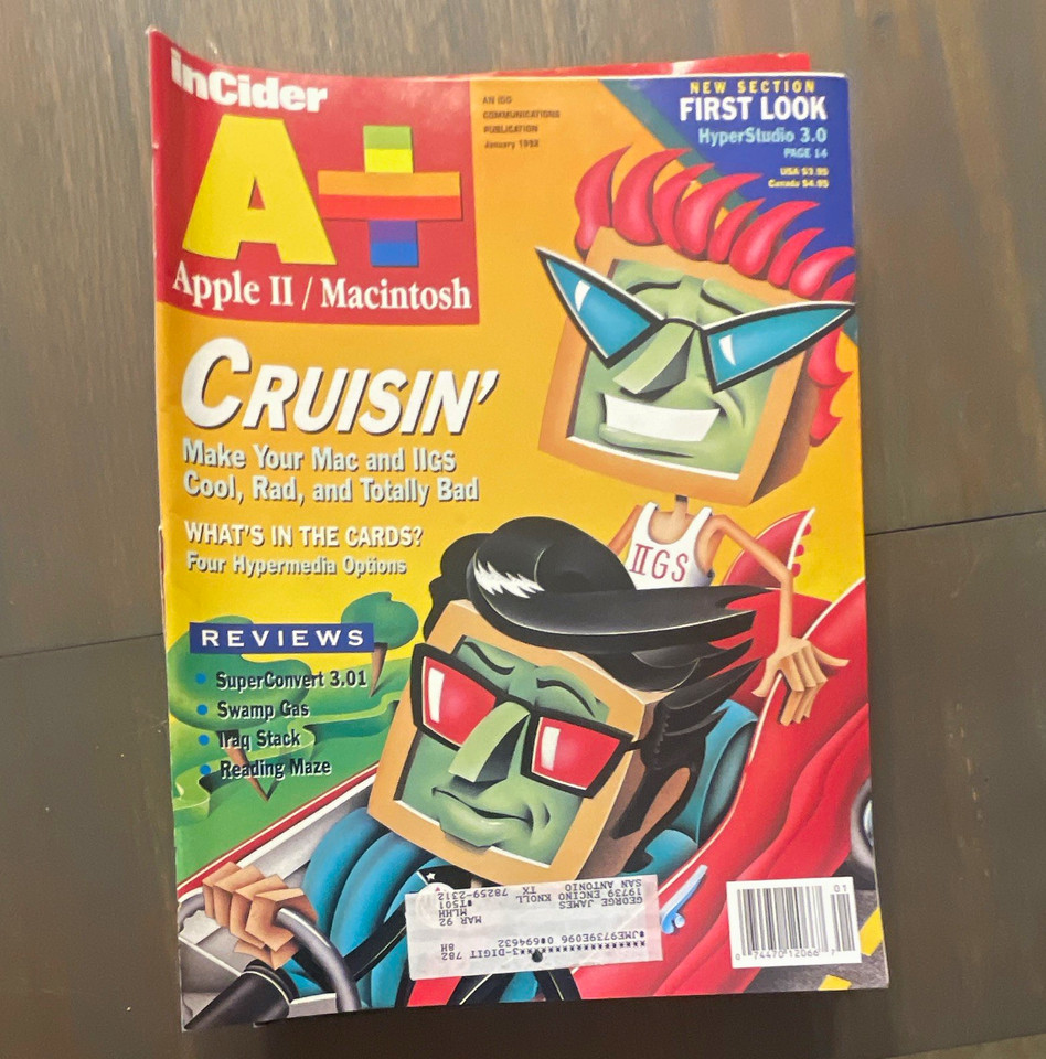A complete 1991 run of InCider A+ magazine — a time capsule of Apple II and early Mac culture at its absolute peak, with ads, reviews, and software guides intact.