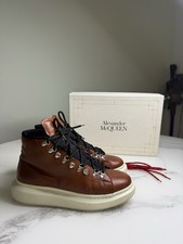 STIVALI MARRONI ALEXANDER MCQUEEN UOMO TAGLIA 42,5
