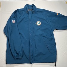 Miami Dolphins NFL Players Long Sleeve Windbreaker Jacket Men's Size XL