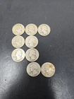 Washington 90% Silver Quarters lot of (9) 1937 -1941!