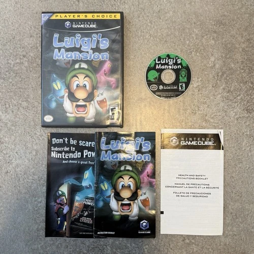 Luigi's Mansion [Player's Choice] (Nintendo GameCube, 2003) Complete In Box