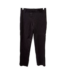 Quince Dress Pants Gray Women M Straight Leg 25 Inseam Stretch Pockets Flat