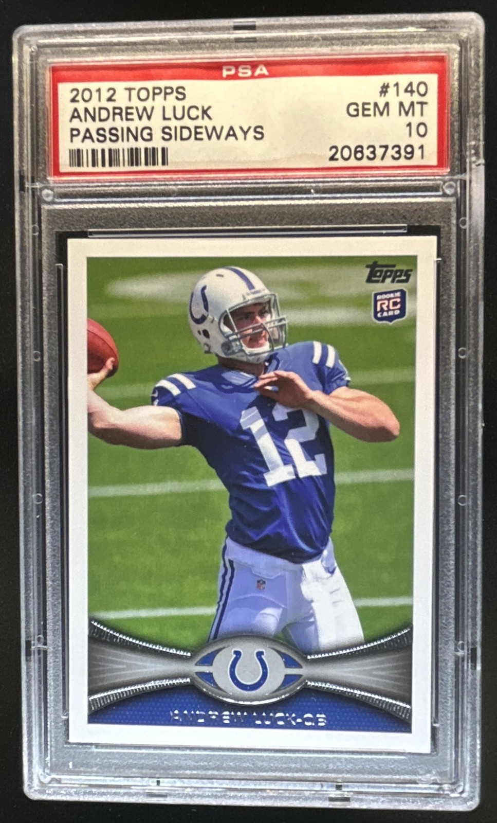 2012 Topps Andrew Luck RC Rookie #140a Colts PSA 10 GEM MINT GEM MINT