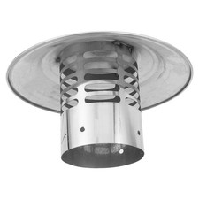 Stainless Steel Chimney Cap: 3" Tapered Top Chimney Cap with Screen - All