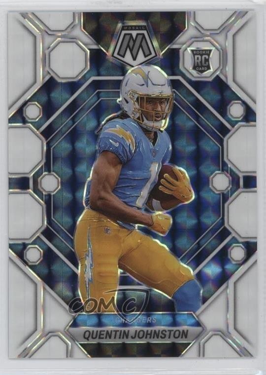 2023 Panini Mosaic Rookies White Mosaic Prizm 23/25 Quentin Johnston #356 16wc