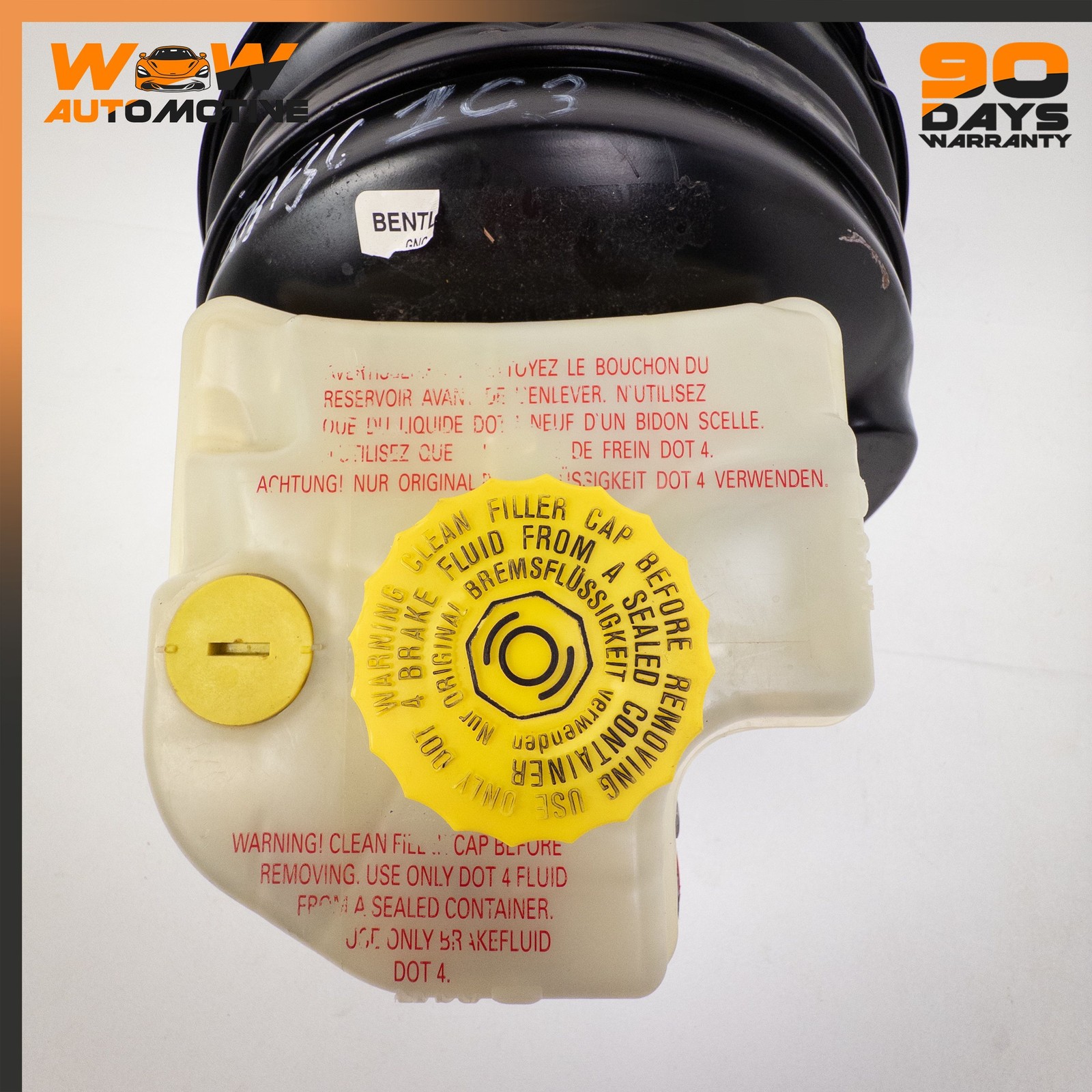 04-13 BENTLEY CONTINENTAL FLYING SPUR BRAKE BOOSTER MASTER CYLINDER RESERVOIR OE