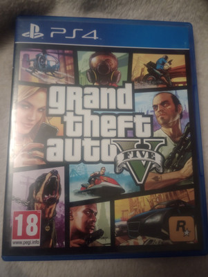 Grand Theft Auto V UK PS4 Spiel sehr guter Zustand komplett mit Karte & Handbuch GTA5 Playstation 4