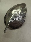 Patrick Meyer Signed Pewter Leaf Sculpture Bowl Heavy Brutalist Modernist Decor — photo 4