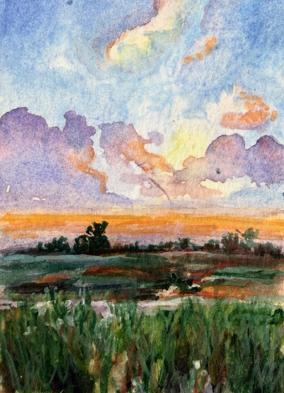 ACEO Hand-Painted Original Acrylic Painting Art Card (2.5 x 3.5 inches)