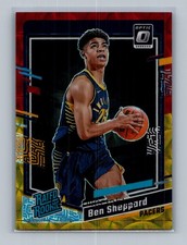 2023-24 Donruss Optic #221 Ben Sheppard Red and Gold International #/99