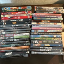 Lot of 38 New Sealed DVD  s Brand New Drama Action Comedy Kids Cartoons Family