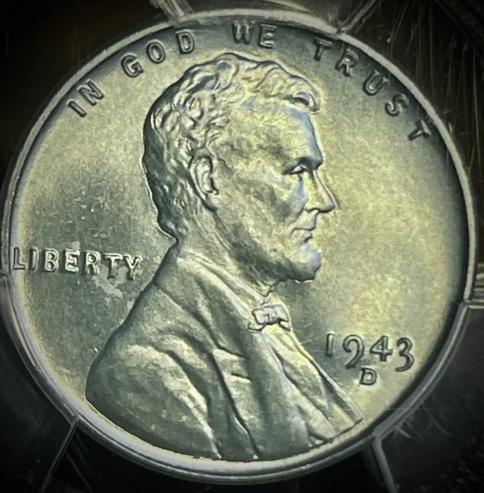 1943 P D S 1c Lincoln Steel Wheat Cent PCGS 1 MS 65 2 Ms66 Three Coin Lot - Image 3 of 4