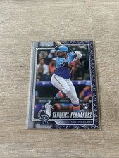 2026 Topps Series 1 Yanquiel Fernandez Team Border SP RC #116 Colorado Rockies