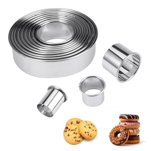 Emporte-Pièce Rond Inox Anti-Adhérent pour Finir les Pâtes Collantes sans Effort