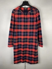 APC Paris Womens Cotton Checked Casual Long Sleeve Dress Size S / M