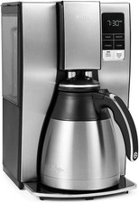 Mr. Coffee 10-Cup Programmable Coffee Maker with Thermal Carafe, Stainless Steel