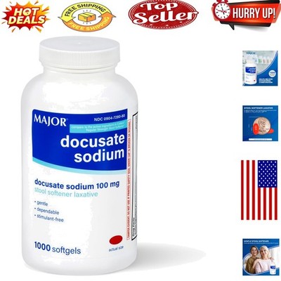 Gentle Docusate Sodium 100mg Softgels   Dependable, Stimulant-Free Constipati...