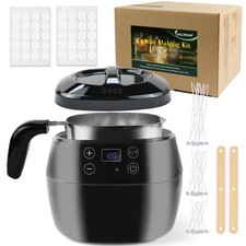 Wax Melter Candle Making Kit Wax Pot 1000ml Capacity Candle Jars for Making