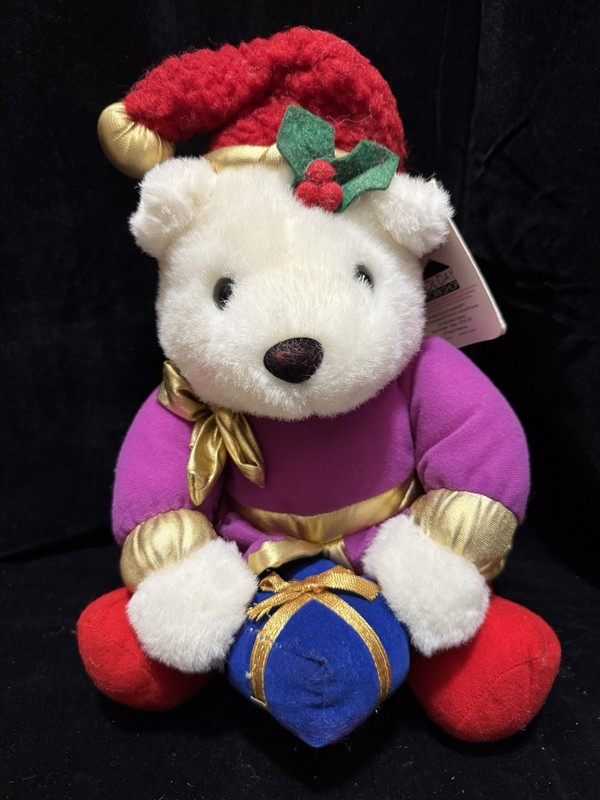 Vintage Holiday Workshop Girl Bear Sharan Simkins