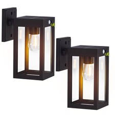 2 Pack Solar Porch Lights Outdoor,Solar Wall Lights with 3 Lighting Modes Mot...