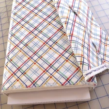 By The Yard, Always In Season Plaid Multi~ $3.99 Ships ANY Amount Of Fabric