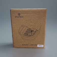 SPA4PIEDS Foot Spa Bath Massager with Heat, Bubble Jets, Red Light Timer, Pe...