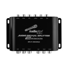 Audiopipe Multi-Audio Signal Splitter Amplifier 3 RCA Outputs W/ 10 Volt Driver