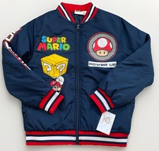 Nintendo Super Mario bomber jacket boys size L 10/12