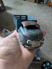 Vintage 1930's 1940's Marx Wyandotte Truck pressed steel metal dump bed 7" Toy
