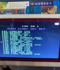 Famicom Game NES 190in1