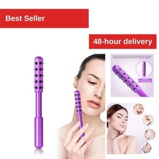Germanium Face Roller 30 Stone Facial Massager Purple Skin Care HLLNWB